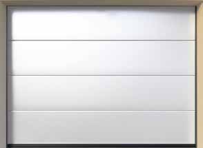 FLUSH: Sans rainures: - Blanc - RA L 9002